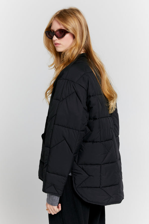 Karen Walker Quilted Monogram Jacket Black