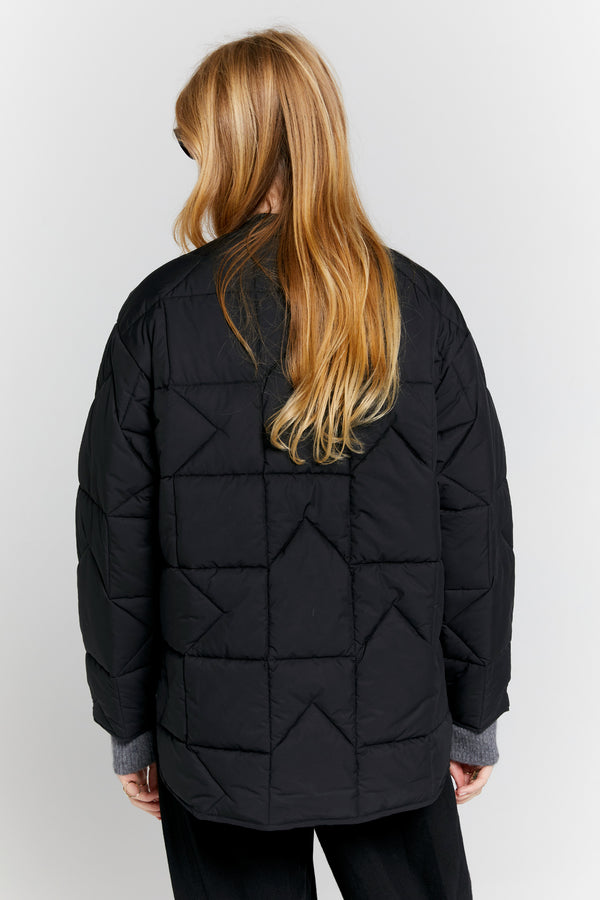 Karen Walker Quilted Monogram Jacket Black
