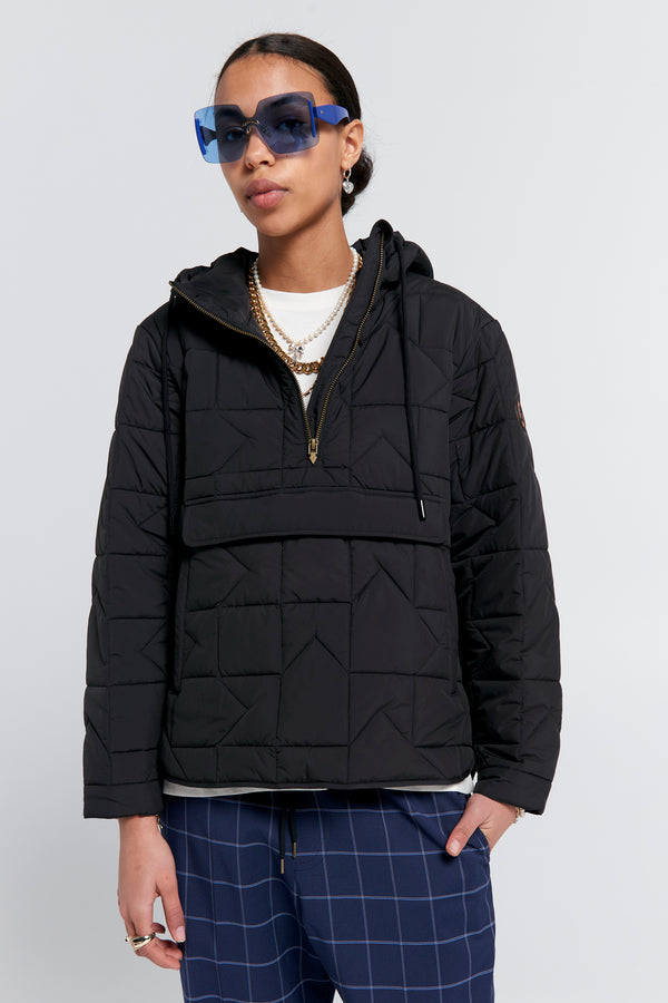 Karen Walker Quilted Rover Pullover Black
