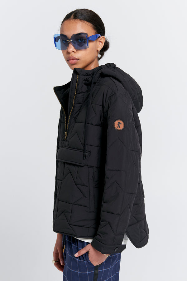 Karen Walker Quilted Rover Pullover Black