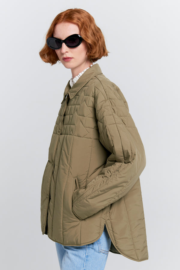 Karen Walker Quilted Voyager Jacket Herb Green