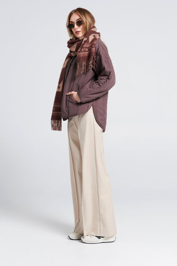 Karen Walker Quilted Voyager Jacket Mahogany