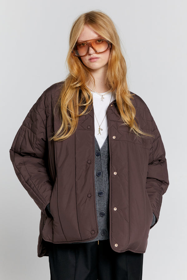 Karen Walker Quilted Voyager Jacket Mahogany