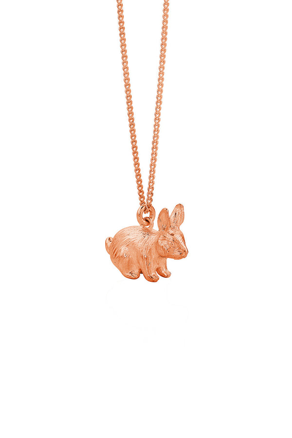 karen walker Rabbit Necklace Rose Gold