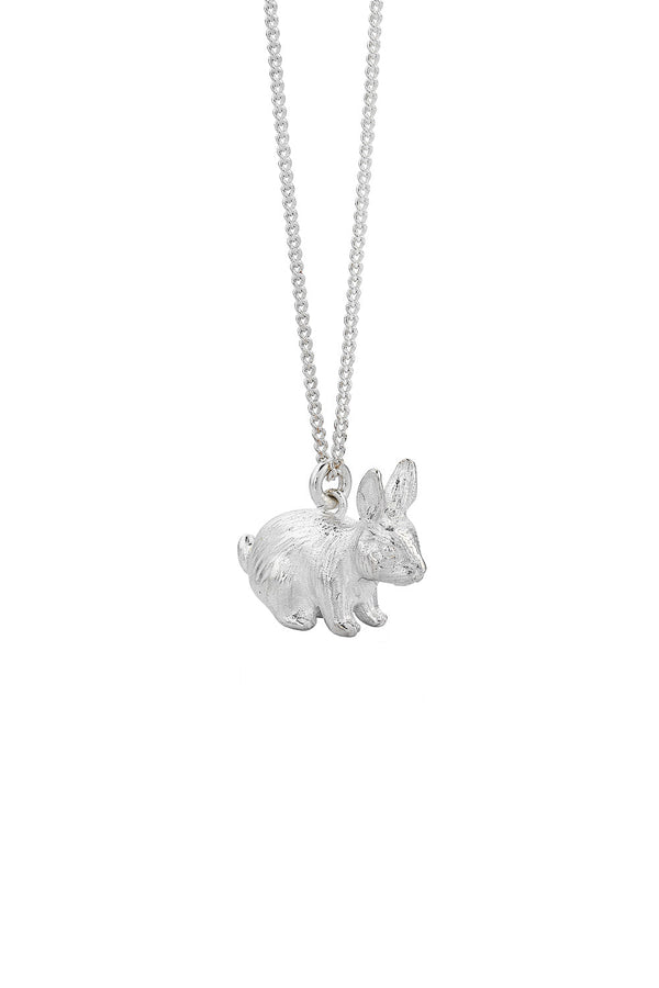 karen walker Rabbit Necklace Silver
