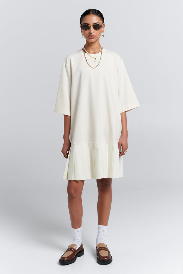 Karen Walker Rally Dress Cream/Cream