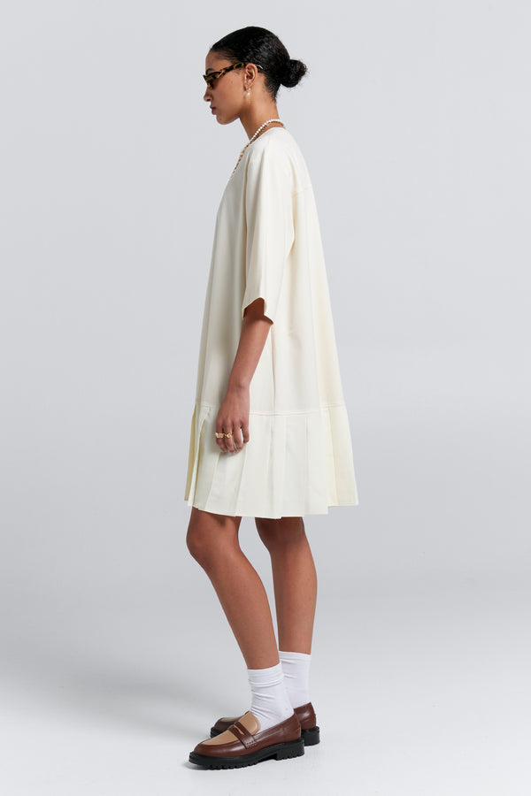 Karen Walker Rally Dress Cream/Cream