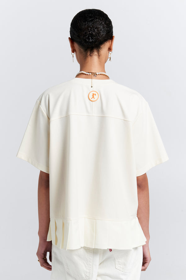 karen Walker Rally Top Cream/Cream