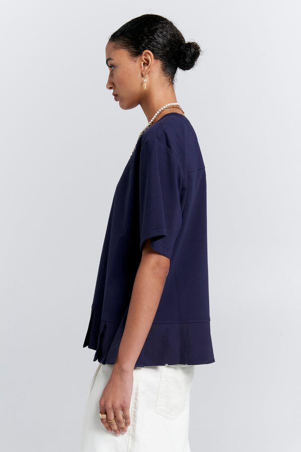 Karen Walker Rally Top Navy/Navy