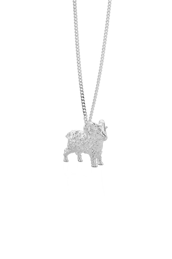 karen walker Ram Necklace Silver