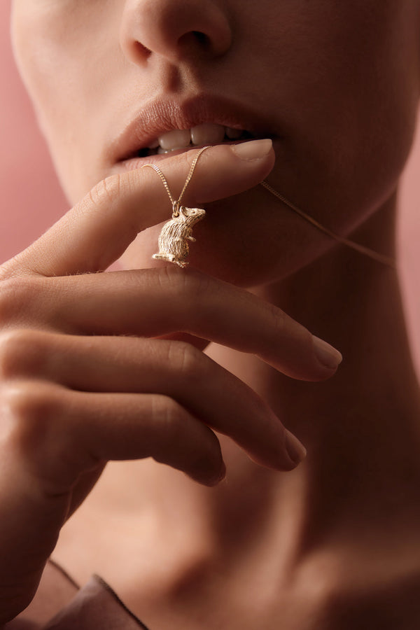 Karen Walker Rat Necklace Gold