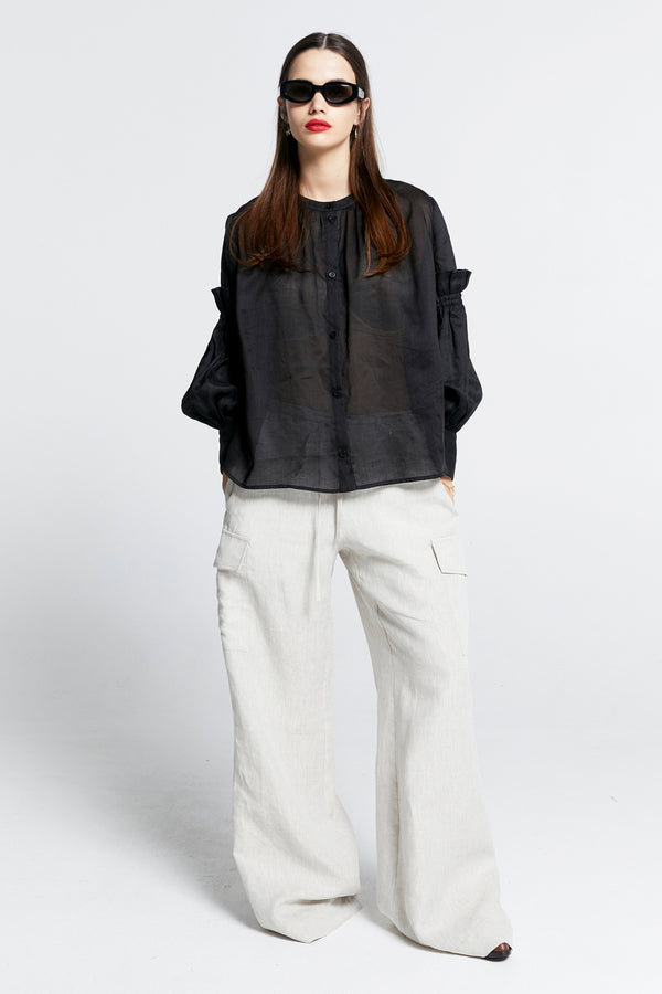 Karen Walker Realm Shirt Black