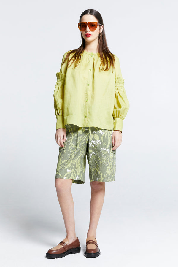 karen walker Realm Shirt Lime