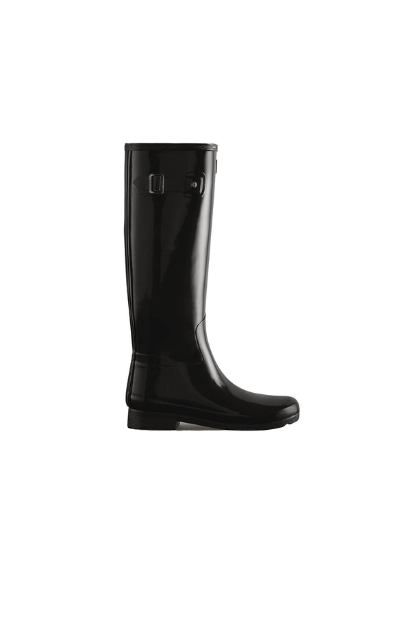 Karen Walker Refined Tall Gloss Boot Black