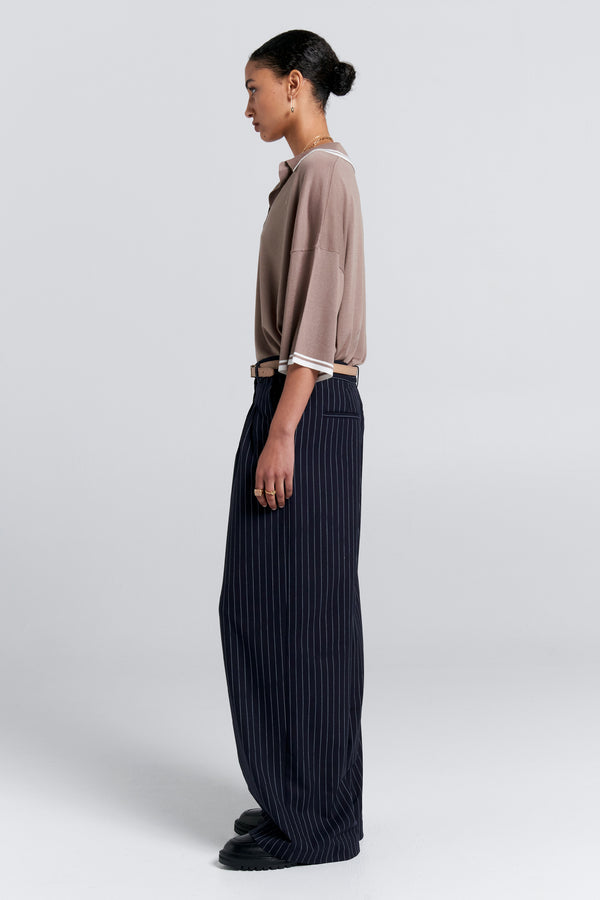 Karen Walker Relax Knit Polo Taupe