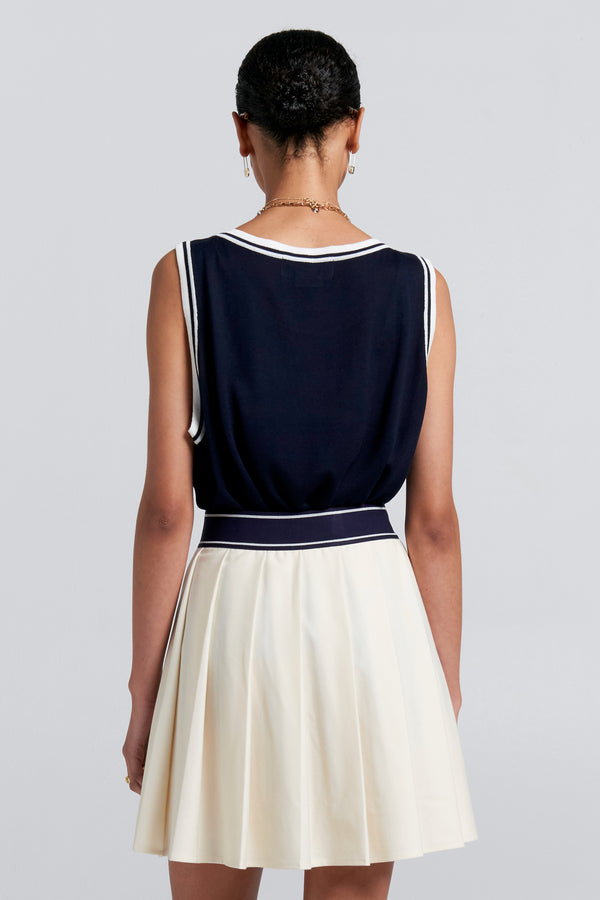 Karen Walker Relax Knit Tank Navy
