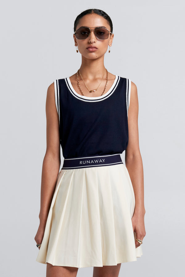 karen walker Relax Knit Tank Navy