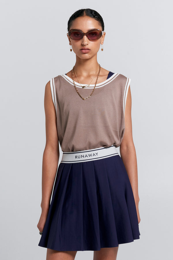 Karen Walker Relax Knit Tank Taupe