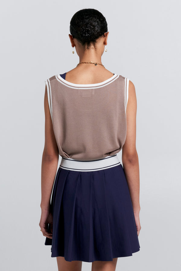 Karen Walker Relax Knit Tank Taupe