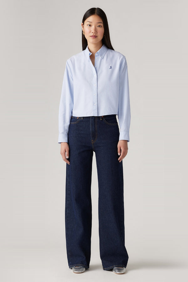 Karen Walker Ribcage Wide-Leg Jeans Shaded View