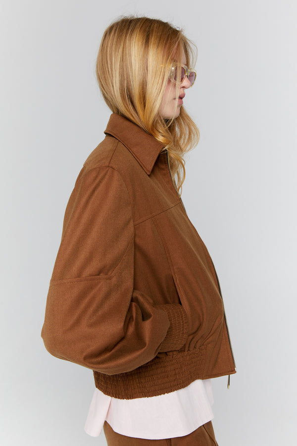 Karen Walker Rider Bomber Jacket Chestnut