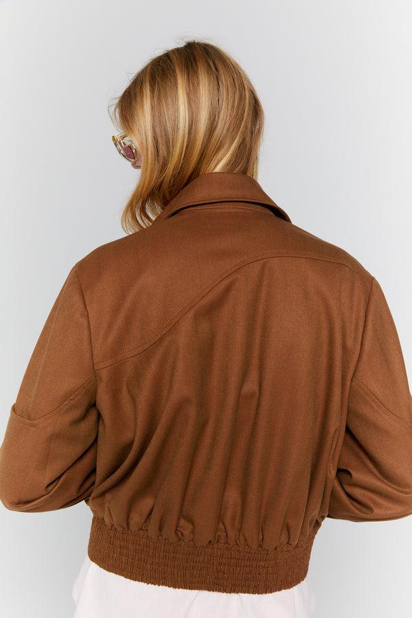 Karen Walker Rider Bomber Jacket Chestnut