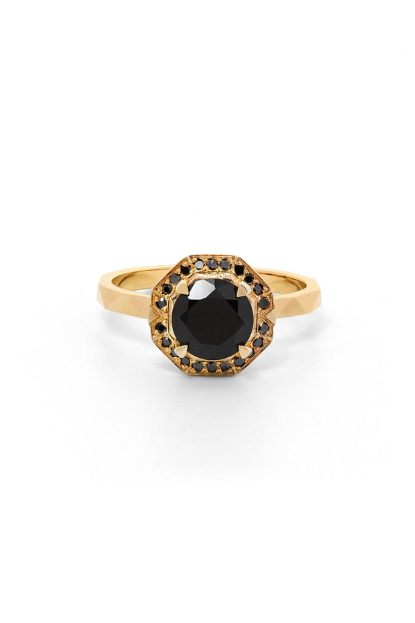karen walker Ritual Ring Gold Onyx Black Diamond