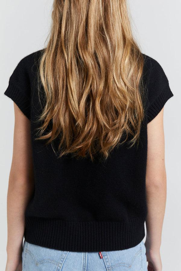 Karen Walker Robyn Cashmere Vest Black