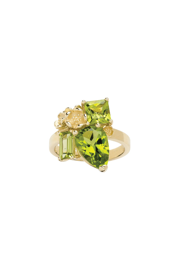 karen walker Rock Garden Ring Gold & Peridot