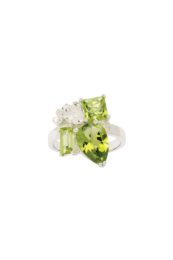 karen walker Rock Garden Ring Silver & Peridot