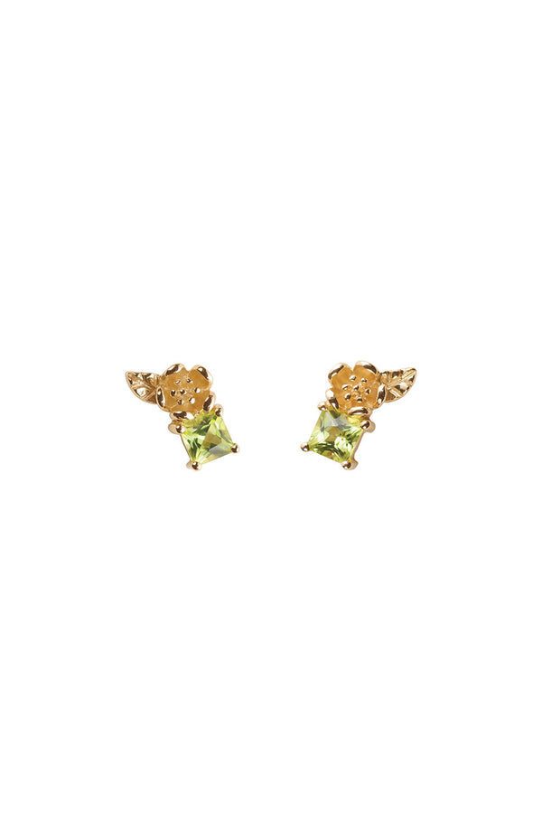 Karen Walker Rock Garden Studs Gold & Peridot