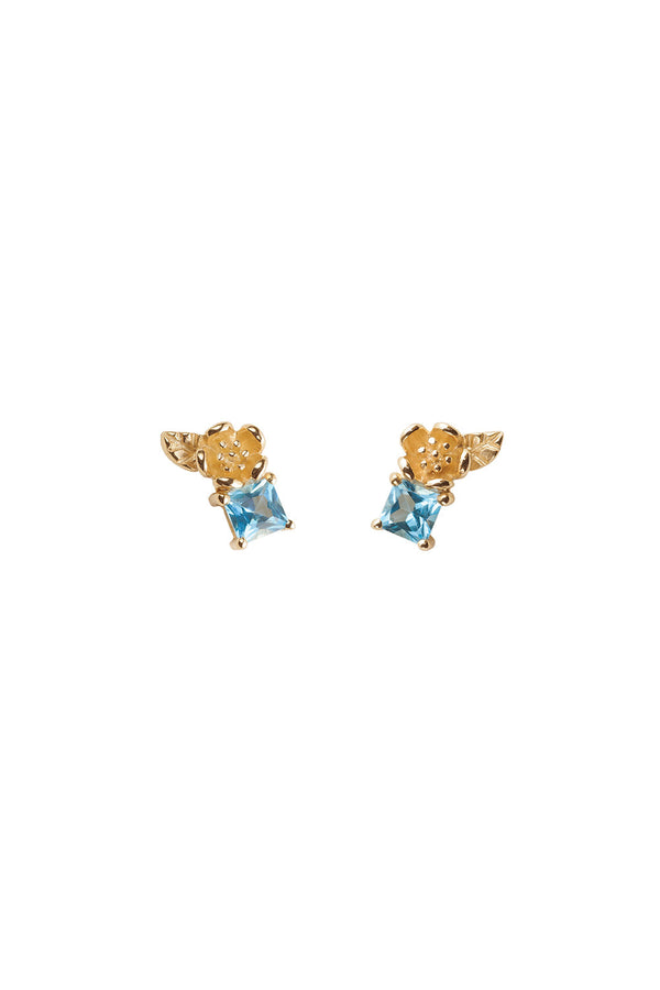 Karen Walker Rock Garden Studs Gold & Topaz