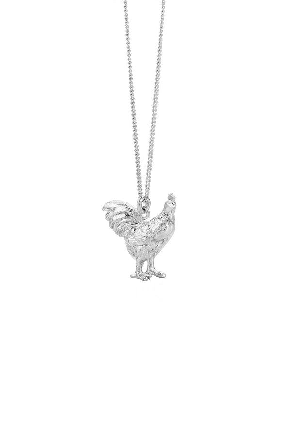 karen walker Rooster Necklace Silver