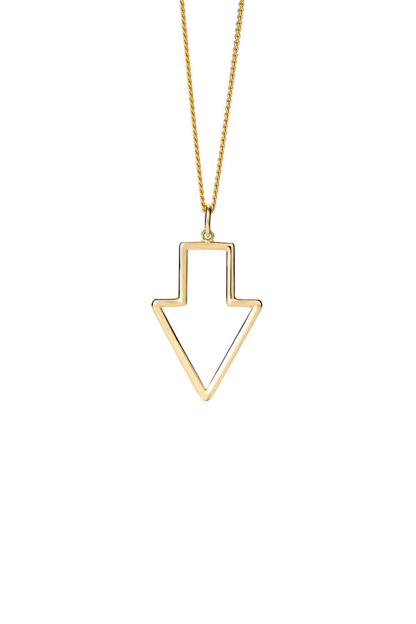 karen walker Runaway Arrow Pendant Gold