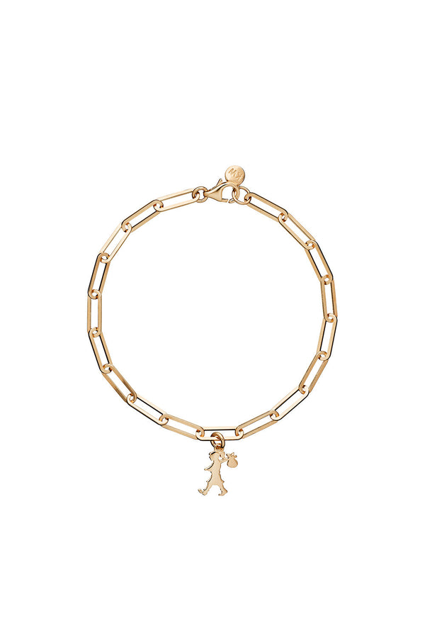 karen walker Runaway Girl Charm Bracelet Gold