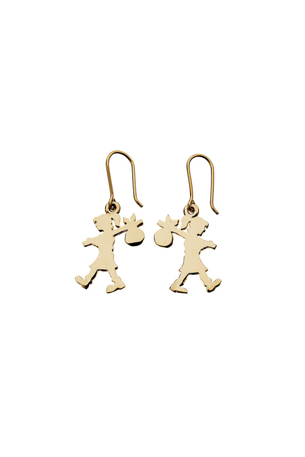 karen walker Runaway Girl Earrings Gold-Plated