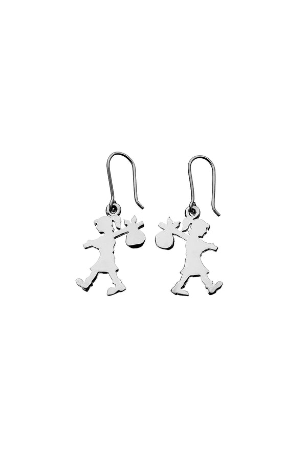 Karen Walker Runaway Girl Earrings Silver