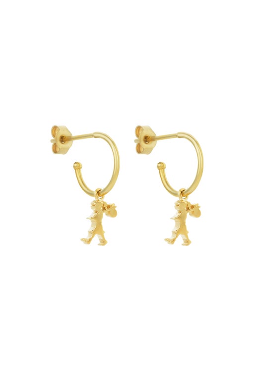 Karen Walker Runaway Girl Hoop Earrings Gold