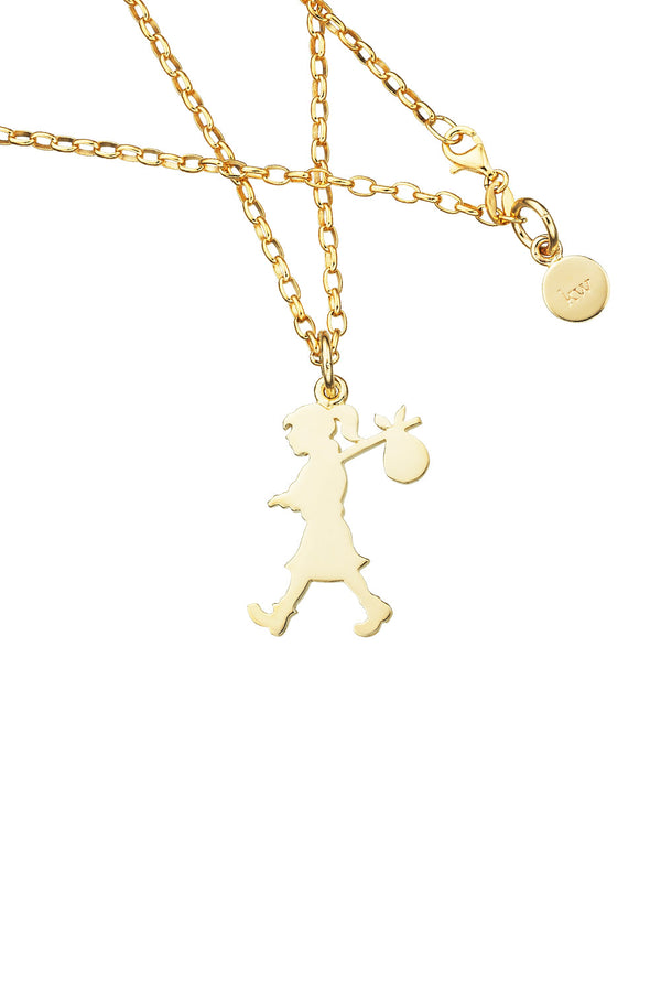 Karen Walker Runaway Girl Large Pendant Gold