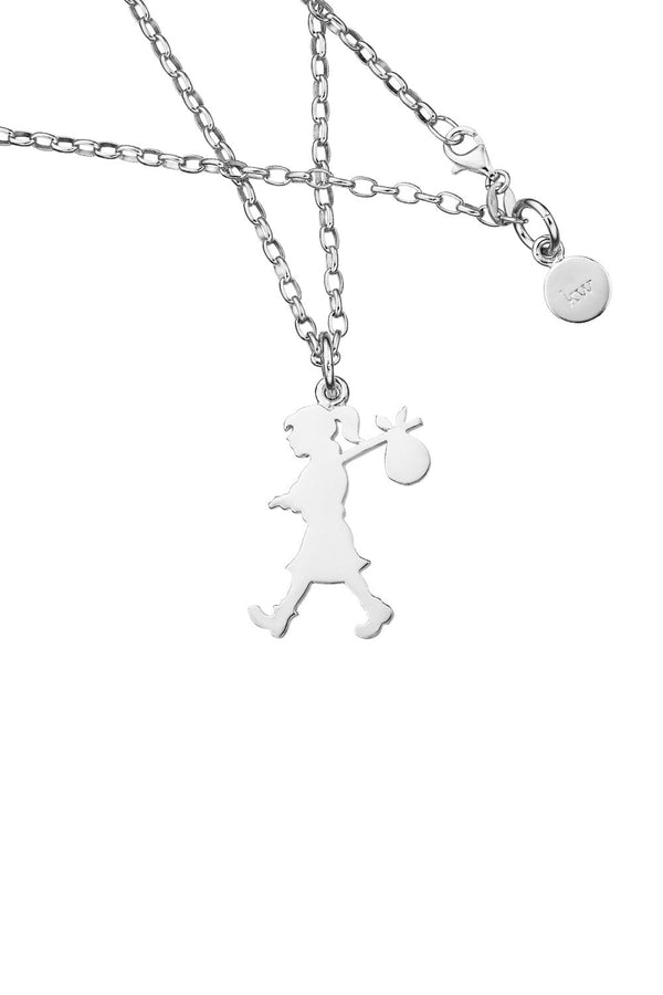 Karen Walker Runaway Girl Large Pendant Silver