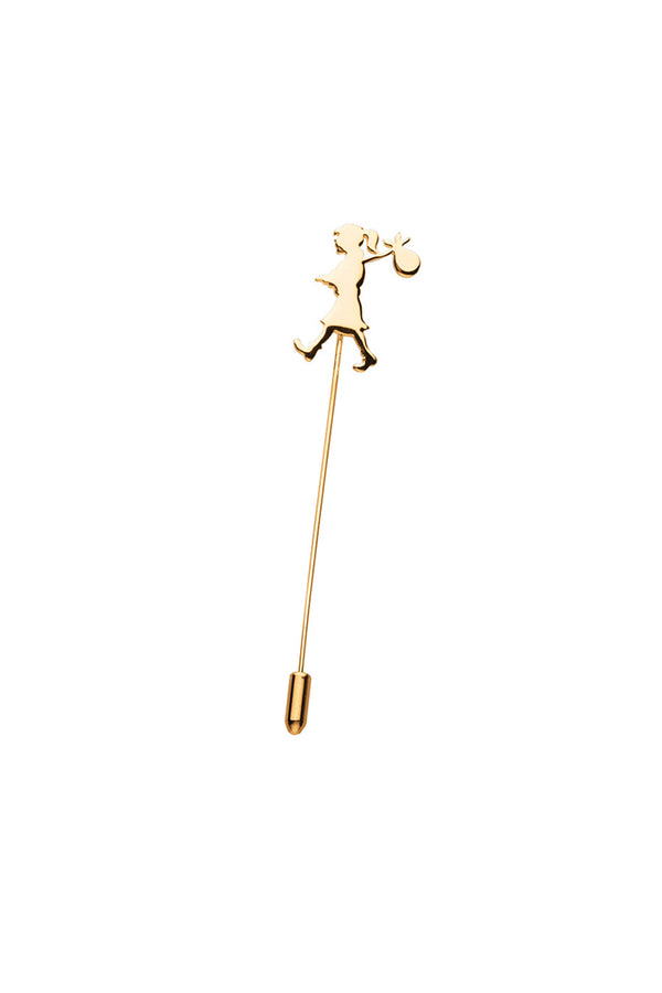 Karen Walker Runaway Girl Pin Gold