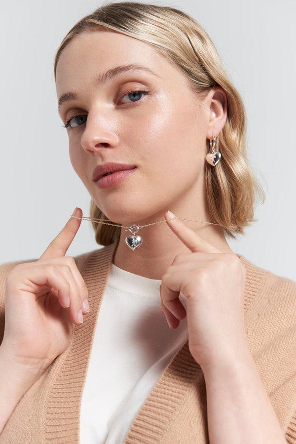 Karen Walker Runaway Heart Necklace Gold