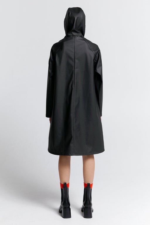 Karen Walker Runaway Long Raincoat Black