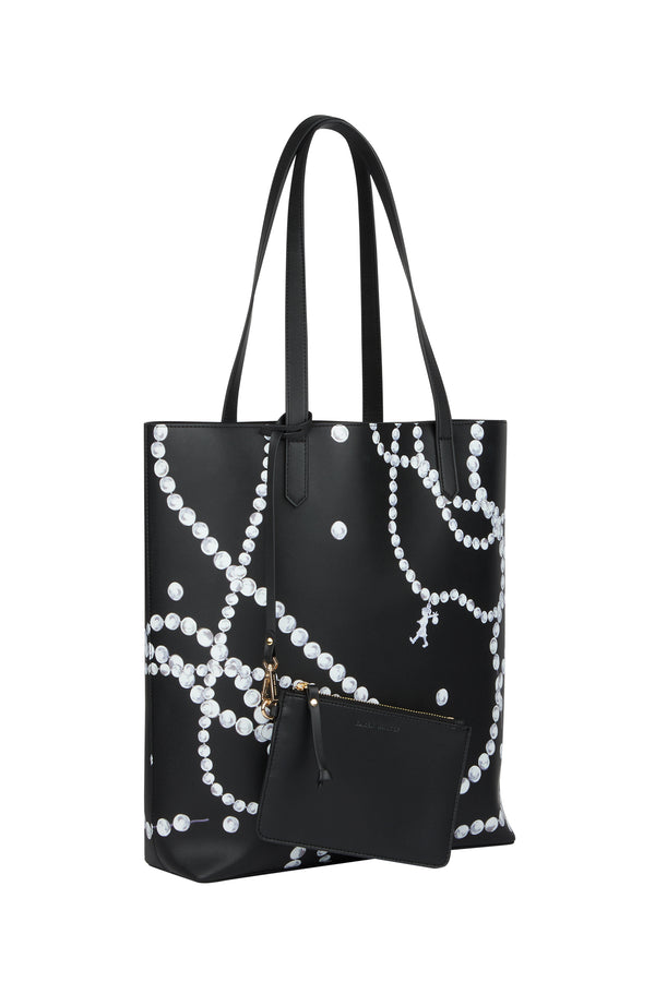 Karen Walker Runaway Pearls Tote Black