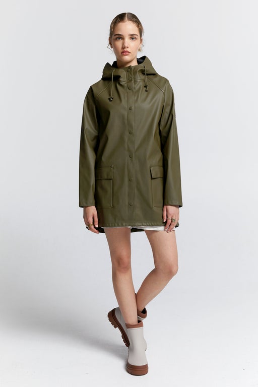 karen walker Runaway Raincoat Dark Olive