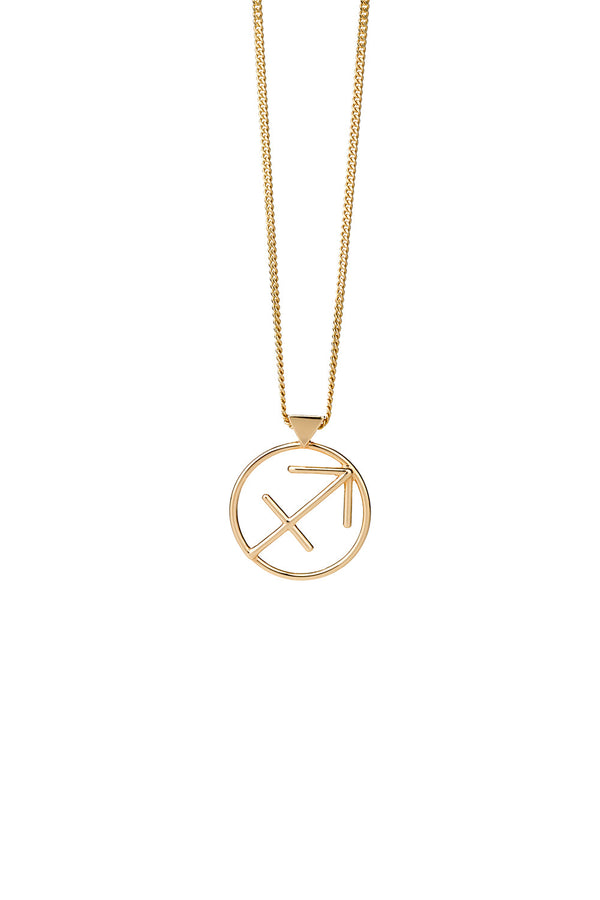Karen Walker Sagittarius Necklace Gold