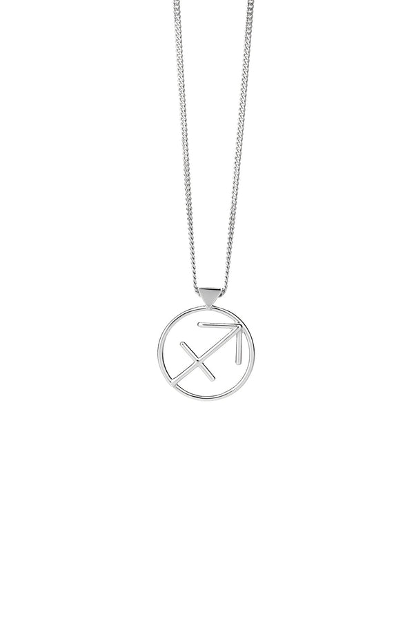 Karen Walker Sagittarius Necklace Silver