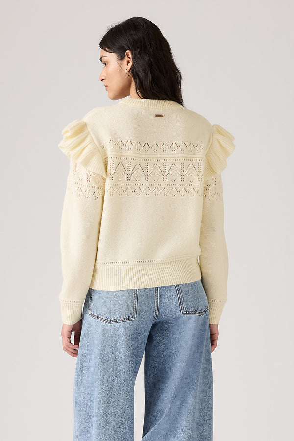Karen Walker Shane Flutter Sleeve Pull-Over Tofu