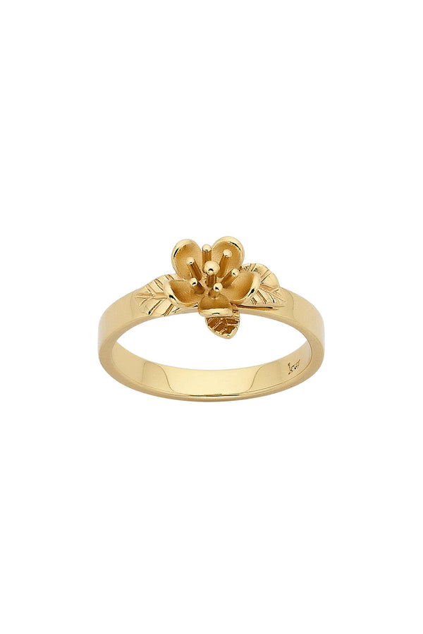 karen walker Single Flower Ring Gold