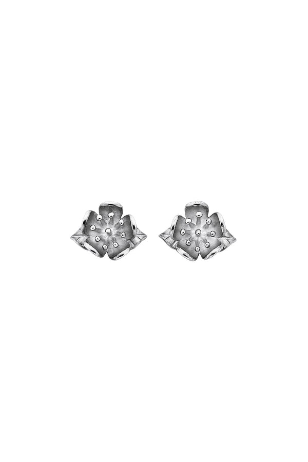 Karen Walker Single Flower Studs Silver